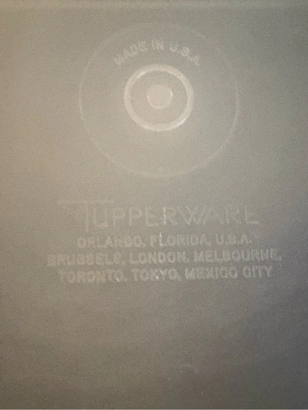 Vintage Tupperware Tuppercraft 767-1 Stow N Go Blue Container Money Box Made USA